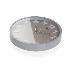 ROUND GRAY WALL CLOCK DIAMETER 30cm