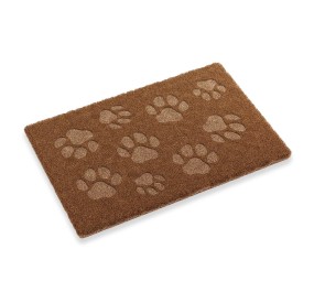 DOG FOOTPRINT DOORMAT IN RUBBERIZED COCONUT FIBER 60x40cm