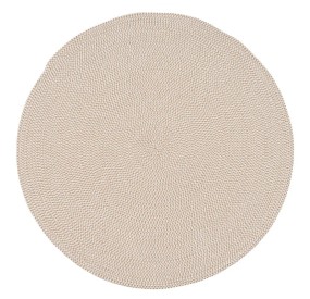 TAPPETO CORDA POLICOTONE BIANCO-BEIGE 130 X 130 CM