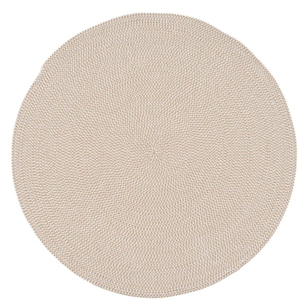 TAPPETO CORDA POLICOTONE BIANCO-BEIGE 130 X 130 CM