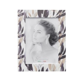 KKT06 GIEMME PRINTED WHITE WOOD PHOTO FRAME 13x18cm