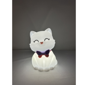 SILICONE LAMP KITTEN LED LIGHT 7 COLORS RECHARGEABLE