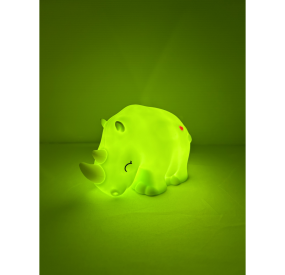 SILICONE LAMP RHINO LED LIGHT 7 COLORS RECHARGEABLE