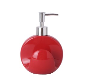 DISPENSER PORTA SAPONE BAGNO BOMBON - ROSSO