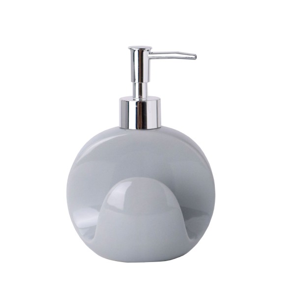 DISPENSER PORTA SAPONE BAGNO BOMBON - GRIGIO