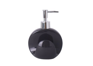 DISPENSER PORTA SAPONE BAGNO BOMBON - NERO