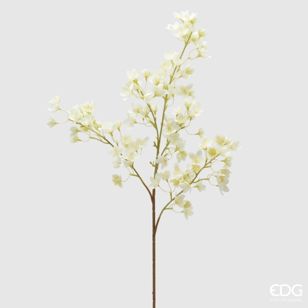 FLOWERING WHITE PRUNUS BRANCH 95cm ENZO DE GASPERI