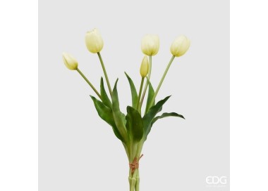 BOUQUET OF WHITE TULIPS 40cm ENZO DE GASPERI
