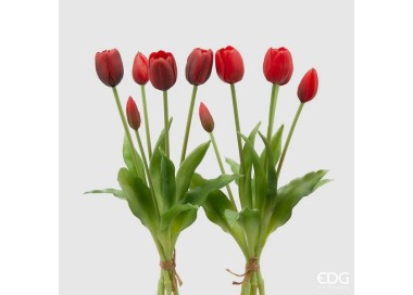 BOUQUET OF RED TULIPS 40cm ENZO DE GASPERI