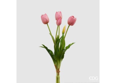 BOUQUET OF PINK TULIPS 40cm ENZO DE GASPERI