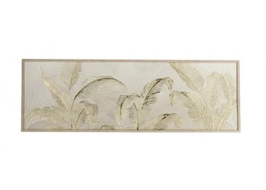 CANVAS PAINTING JARL GOLD LEAVES 120x40cm BIZZOTTO