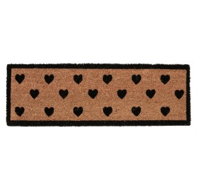 VALERIE HEART DOORMAT IN COCONUT FIBER 75x25cm BIZZOTTO