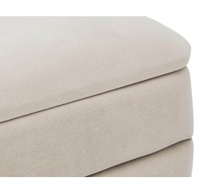 BEIGE SINGLE SEAT STORAGE BENCH PAVLINA BIZZOTTO