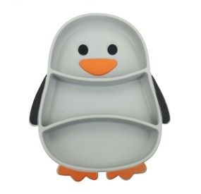 BRANDANI SILICONE PENGUIN BABY MEAL SET