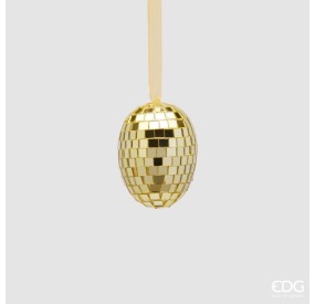 DECORAZIONE UOVO DA APPENDERE MIRROR EDG ORO