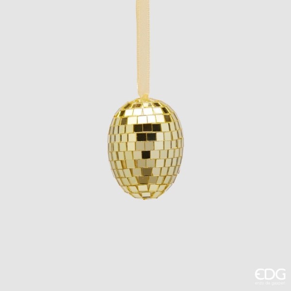 DECORAZIONE UOVO DA APPENDERE MIRROR EDG ORO