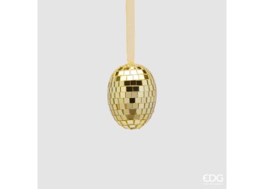 DECORAZIONE UOVO DA APPENDERE MIRROR EDG ORO