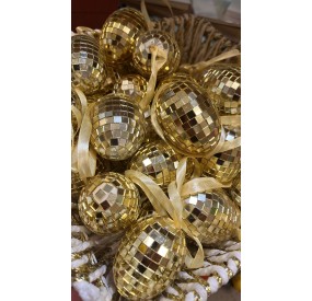 EDG EGG DECORATION TO HANG MIRROR GOLD