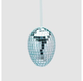 EDG EGG DECORATION TO HANG MIRROR LIGHT BLUE