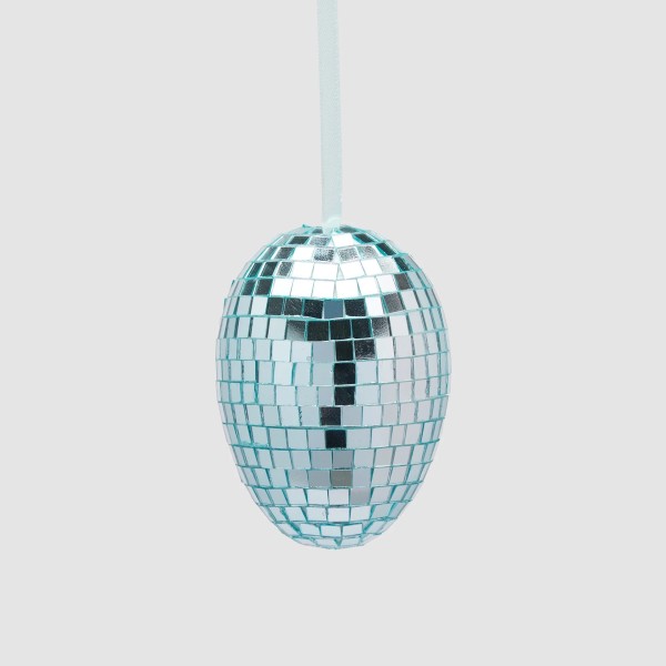 EDG EGG DECORATION TO HANG MIRROR LIGHT BLUE