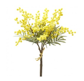 BOUQUET 3 BRANCHES YELLOW MIMOSA 39cm ENZO DE GASPERI