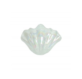 BRANDANI WHITE MOTHER OF PEARL SHELL BOWL 28x20cm