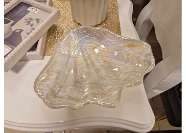 BRANDANI WHITE MOTHER OF PEARL SHELL BOWL 15x20cm