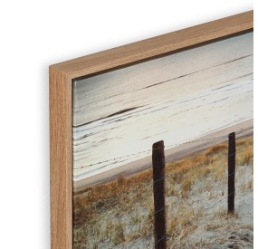QUADRO SU TELA MARE SPIAGGIA CORNICE LEGNO 30x90cm QUADRO SU TELA MARE SPIAGGIA CORNICE LEGNO 30x90cm