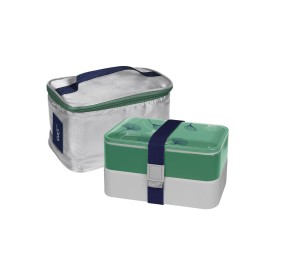 LUNCH BOX COMPLETA CON BORSA TERMICA E POSATE