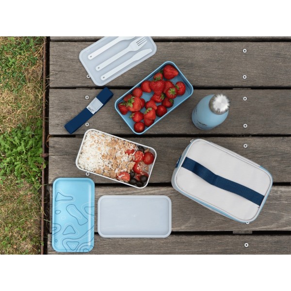 LUNCH BOX COMPLETA CON BORSA TERMICA E POSATE