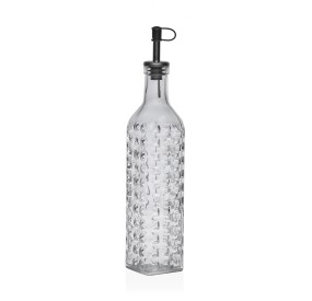 GLASS OIL BOTTLE WITH SPOUT H30cm