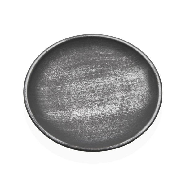 ROUND CENTREPIECE PLATE WOOD DARK STONE EFFECT D.30cm