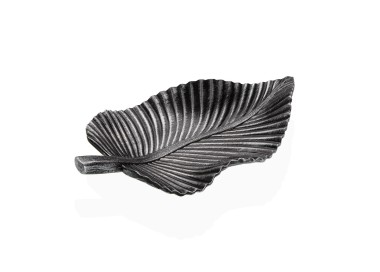 SILVER LEAF PLATE CENTERPIECE 20x35cm