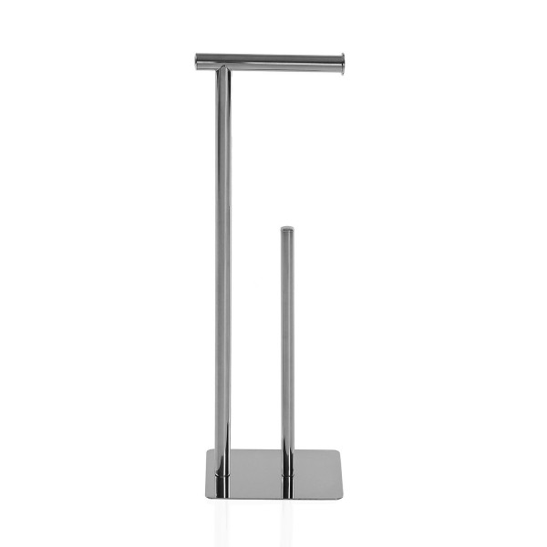 CHROMED METAL TOILET PAPER HOLDER H.53cm